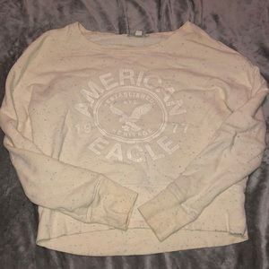 American Eagle cream sweater